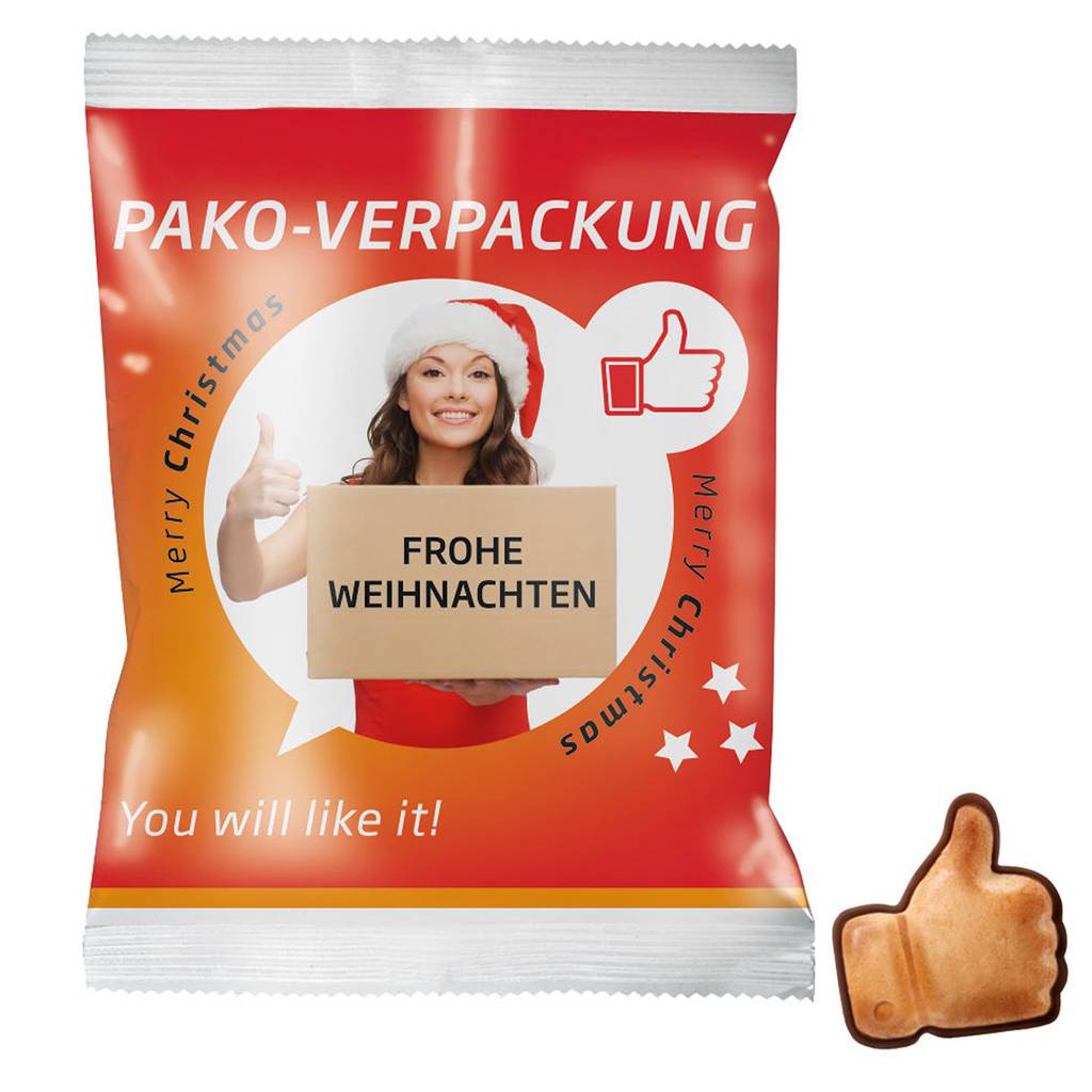 Lichte koekjes in zakje bedrukken met logo