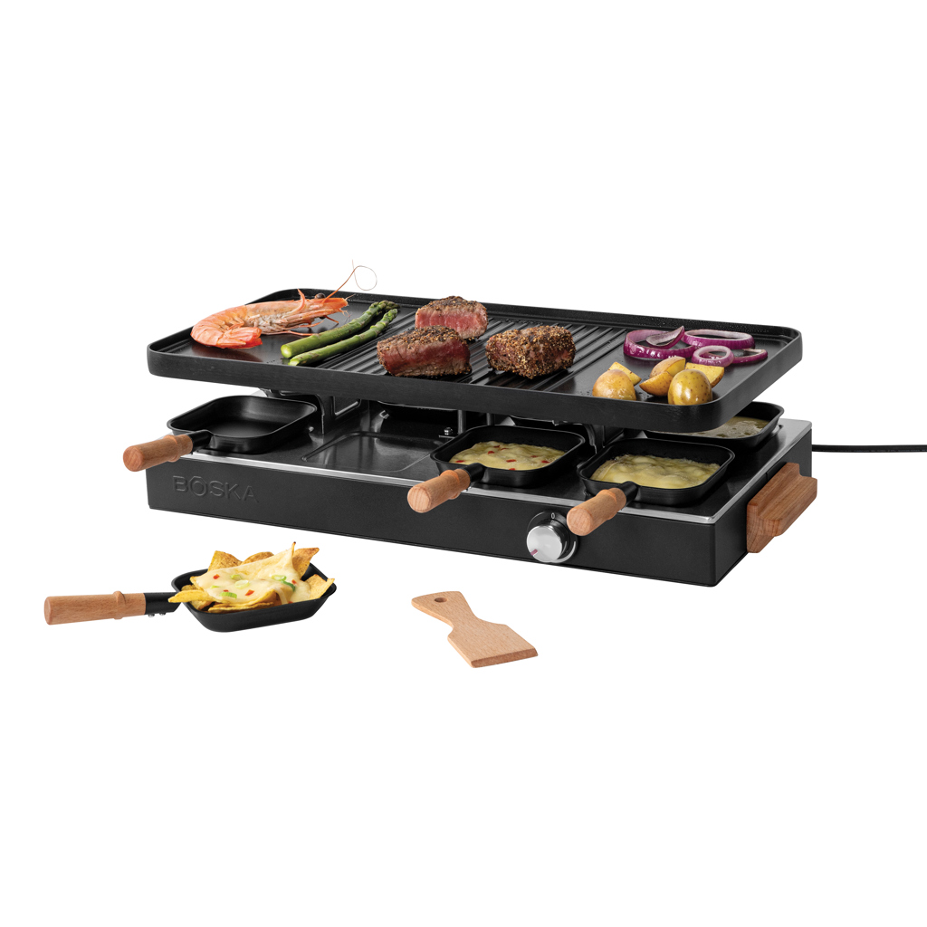 BOSKA Raclette Gourmet Party, 8 personen (EU Type F) bedrukken met logo