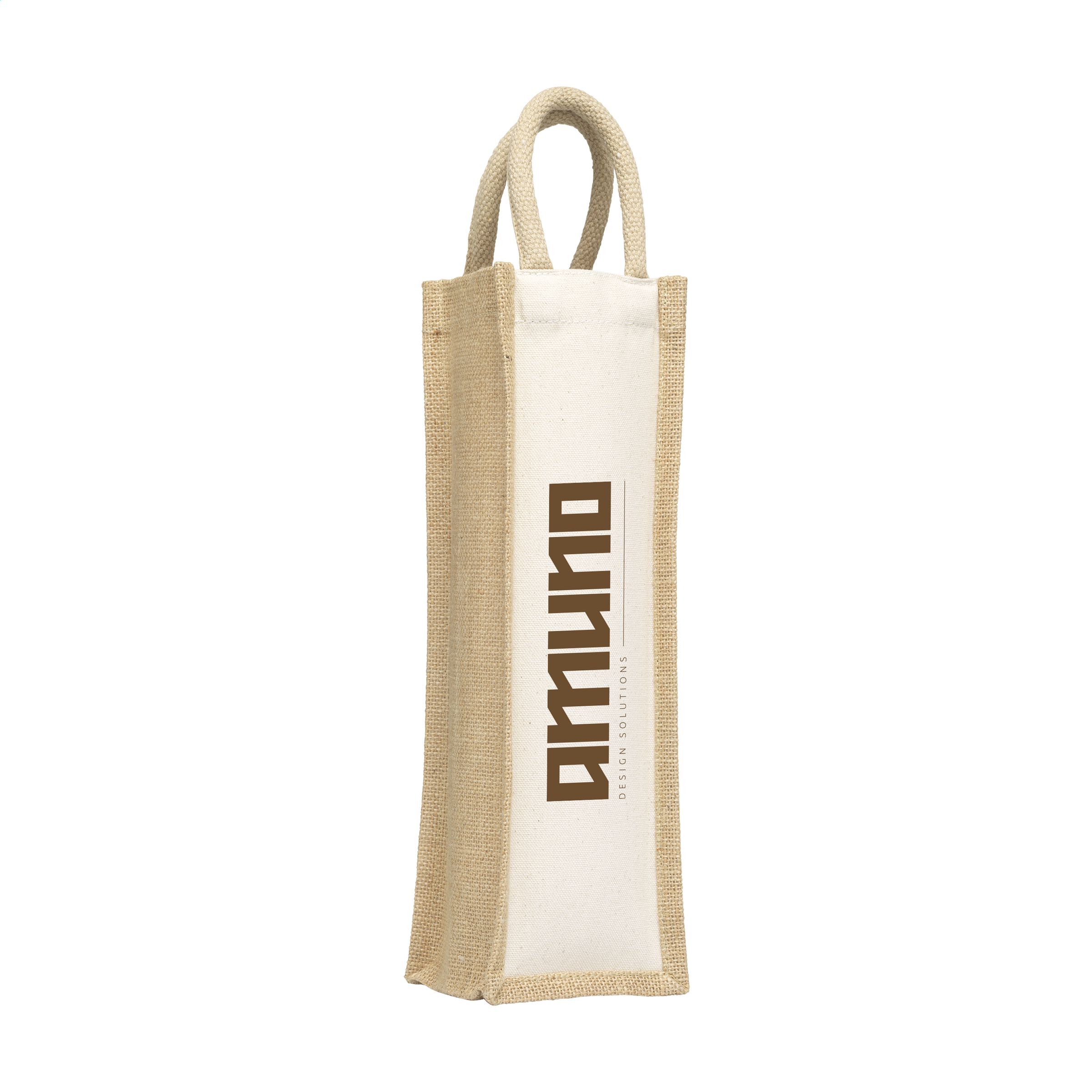 Jute Canvas Wijn Tas - Meise