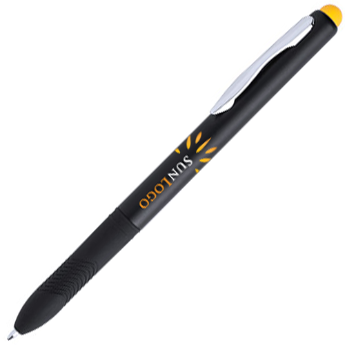 Bicolor Twist Pen met Stylus - Bever