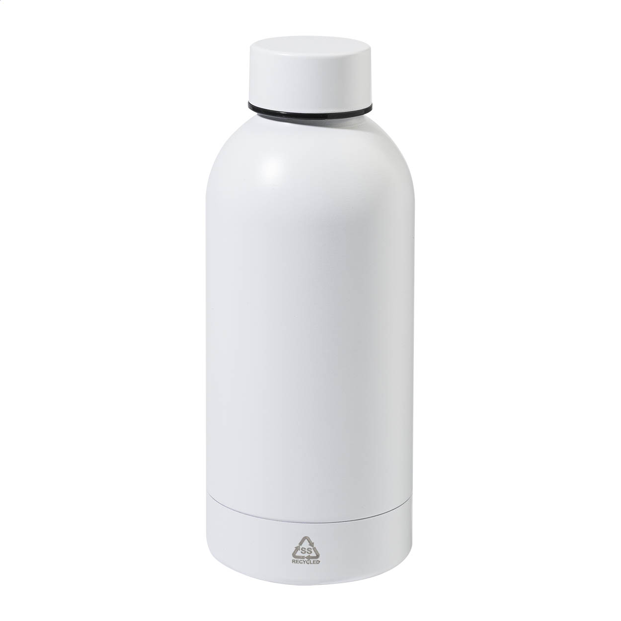 Pumono drinkfles van gerecycled roestvrij staal met logo, 500 ml