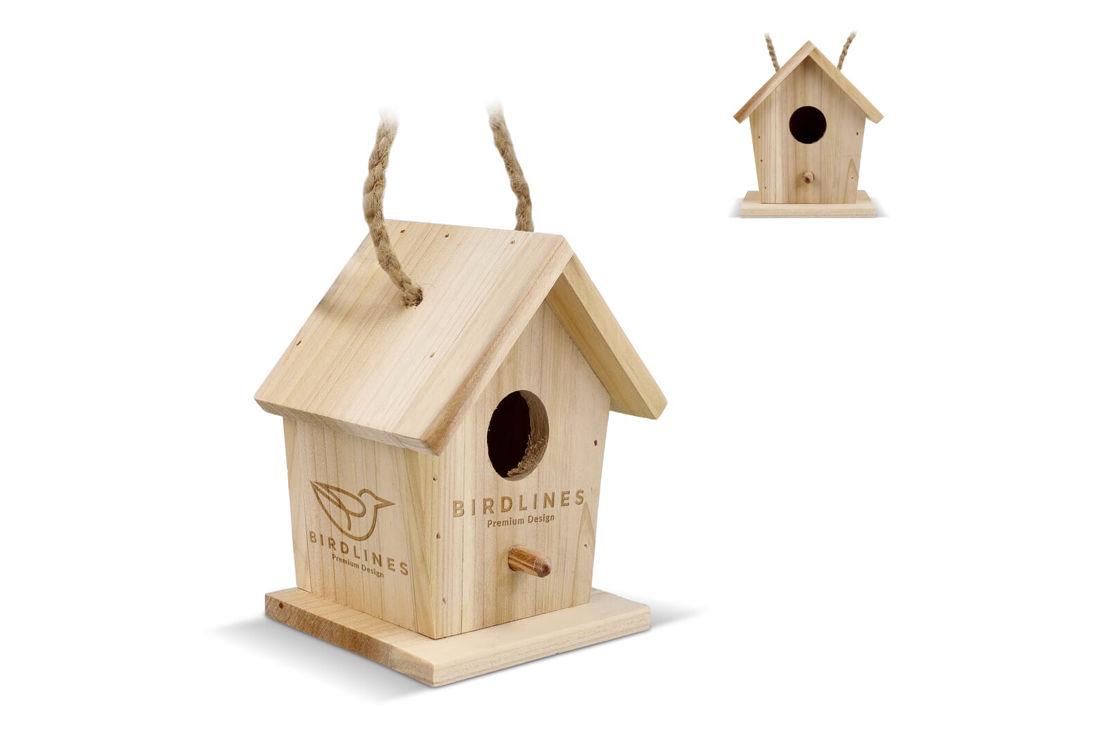 Klein vogelhuisje van FSC-hout
