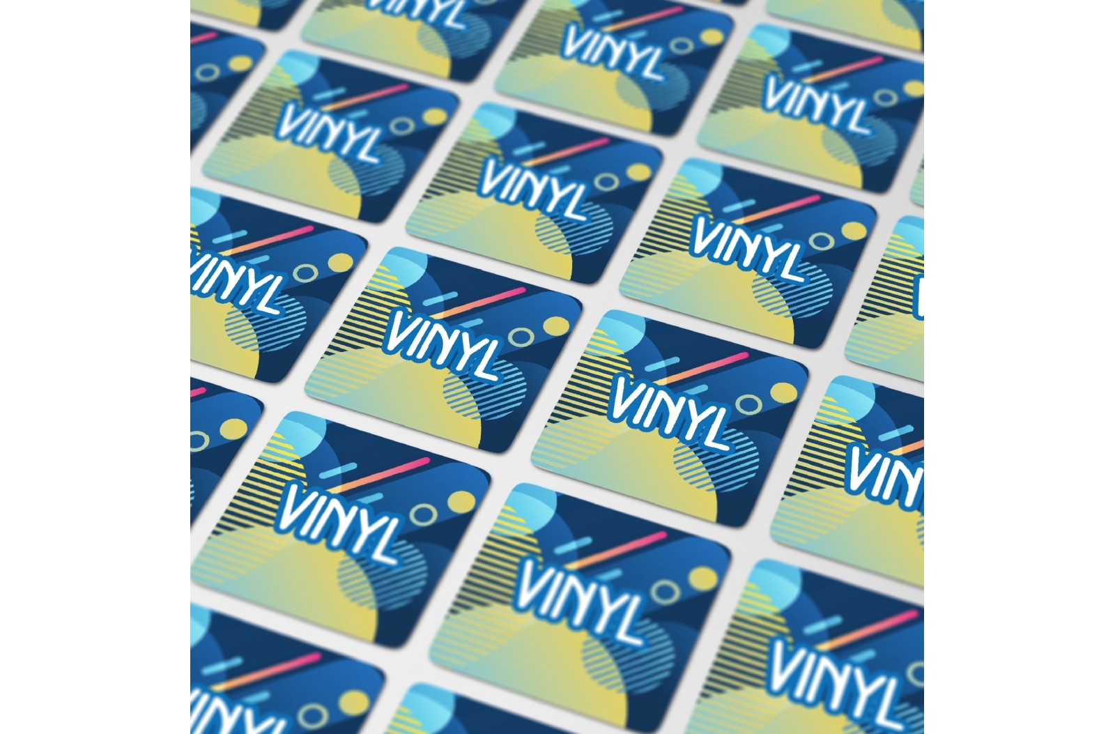 Vierkant Vinyl Sticker 13x13mm - Deerlijk