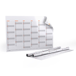 Jaarplanners (dubbelzijdig bedrukt) - DIN A3 (29,7 x 42 cm)