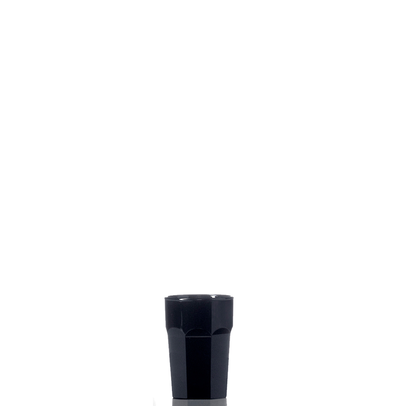 Zwart Schotglas 25ml - Gistel