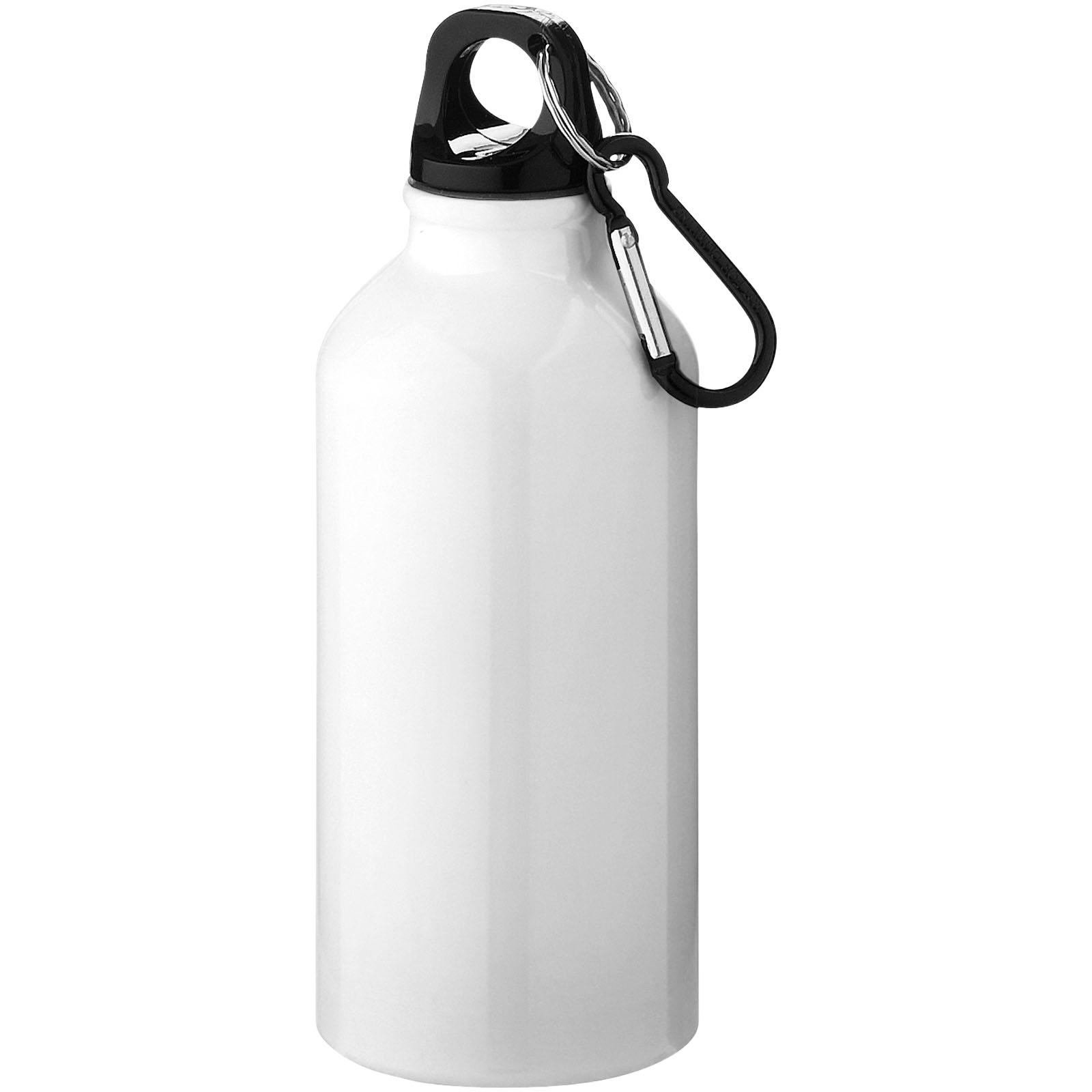 Duurzame Recyclebare Aluminium Waterfles 400 ml met Karabijnhaak - Koekelare