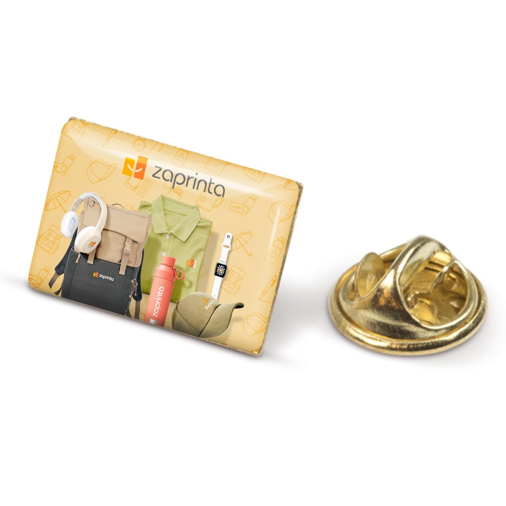 Rechthoekige Metalen Pin - Aalst