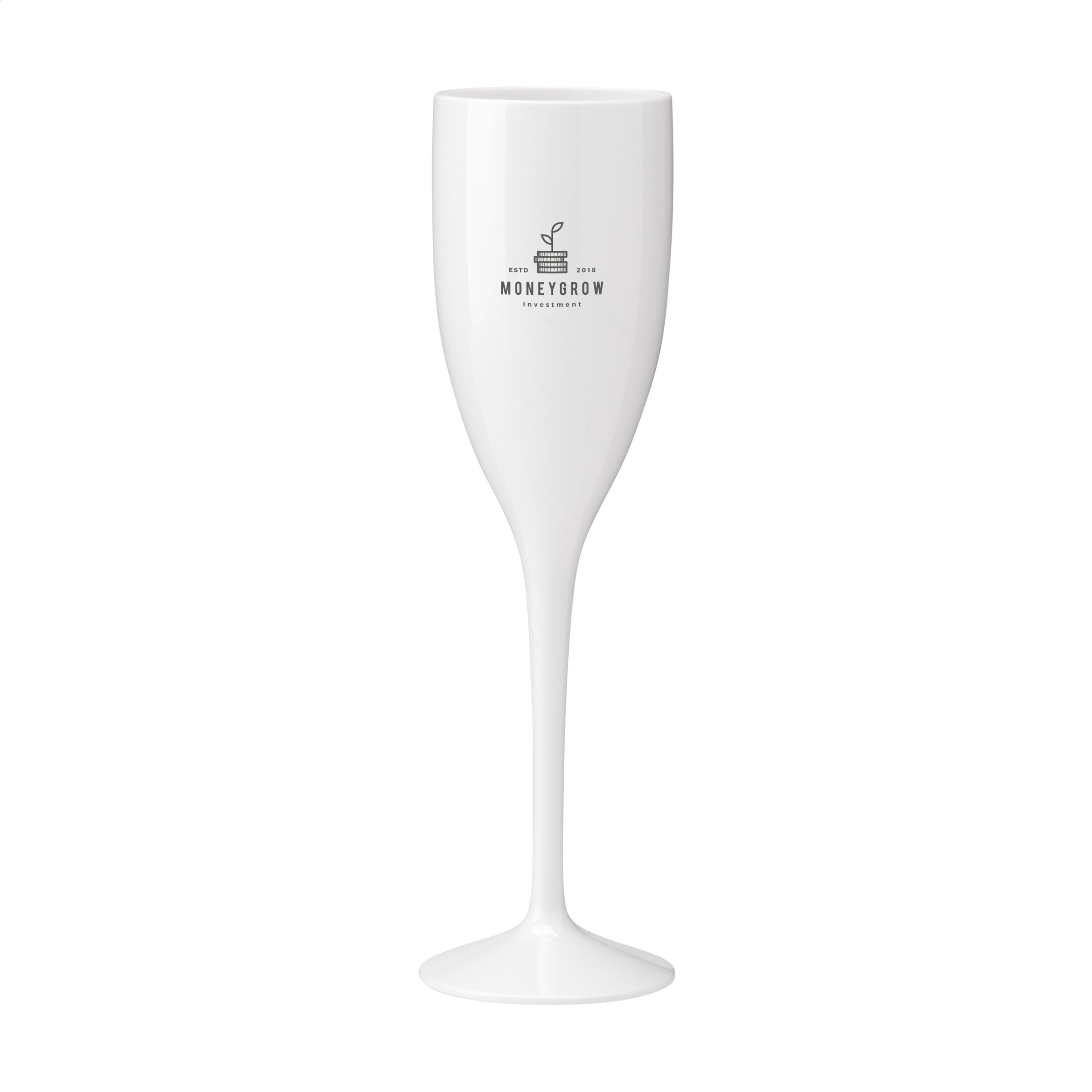 Herbruikbare Luxe Champagneglas 150 ml - Geel