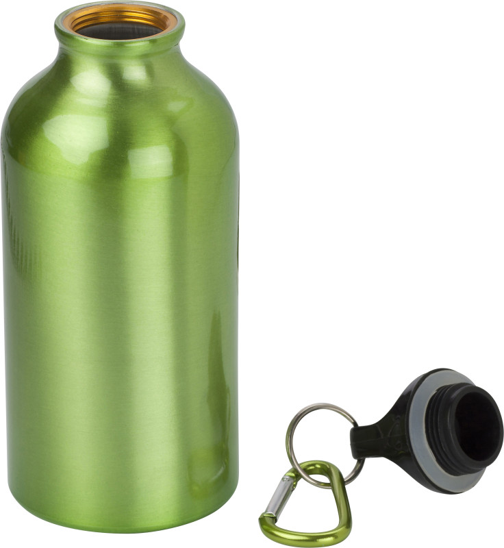 Aluminium Drinkfles met Karabijnhaak - 400ml - Vinkt