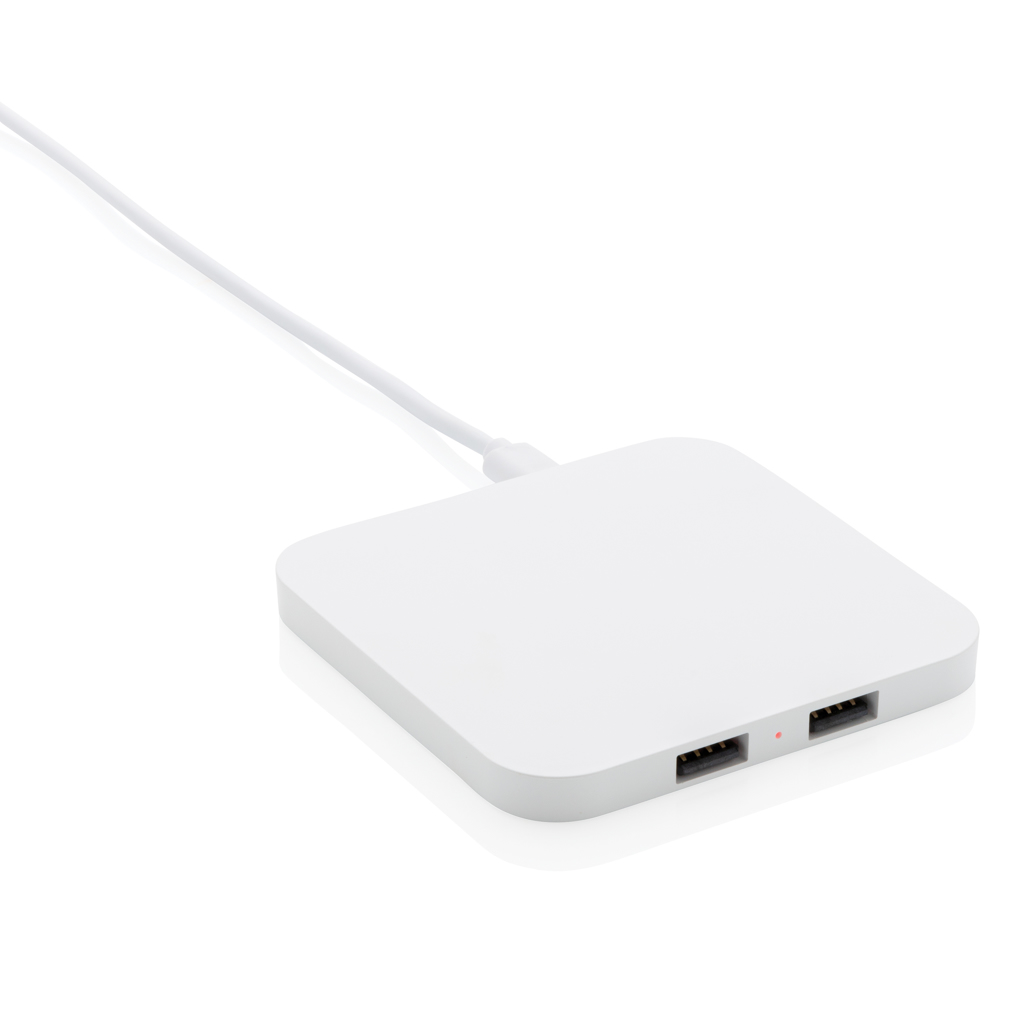 Draadloze Snellader 10W met USB-poorten - Gingelom