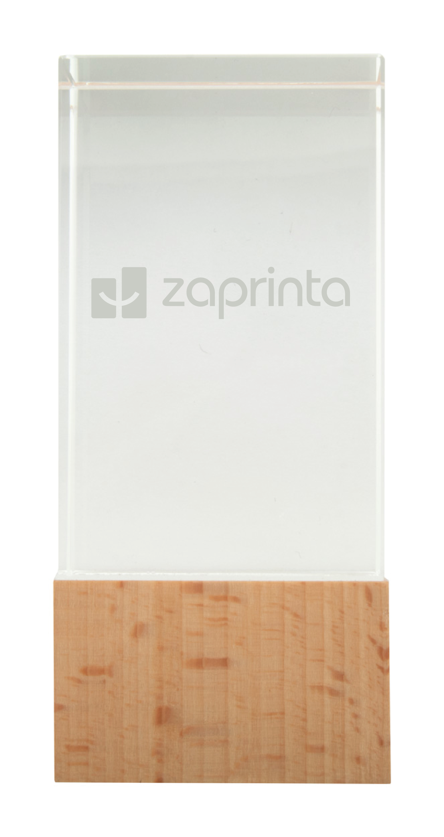 Glazen Trofee Met Beukenhouten Basis - Nieuwenhove