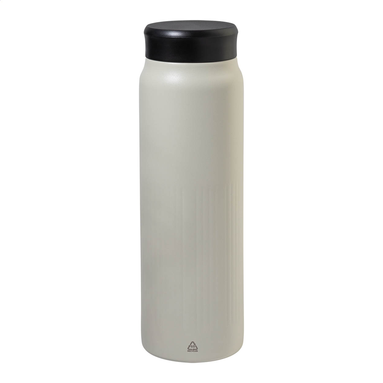 Nuptse geïsoleerde fles 600 ml van gerecycled RVS met uw logo