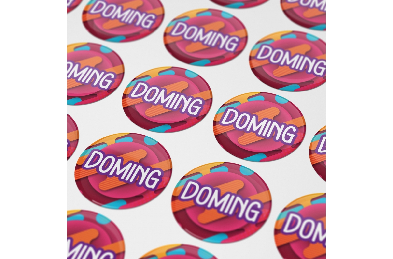 Ronde Doming Stickers Ø 17 mm - Oudsbergen