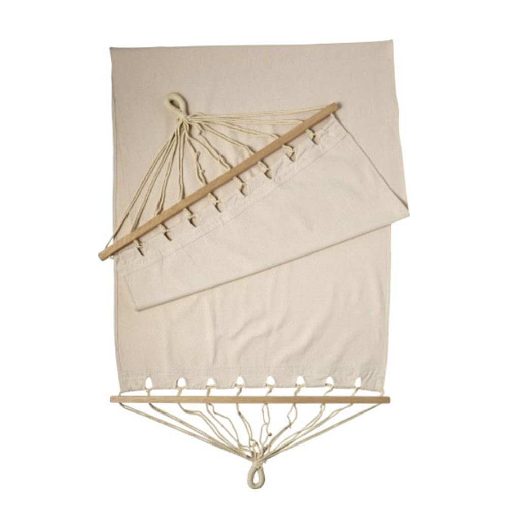 Polyester canvas hangmat met houten randen - Ledegem