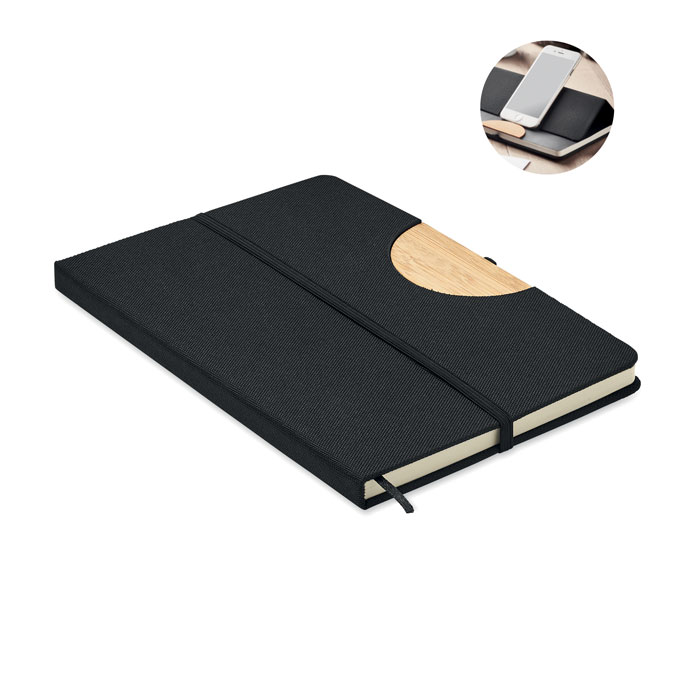 Duurzame Bamboo Notebook met Smartphone Standaard - Merksplas