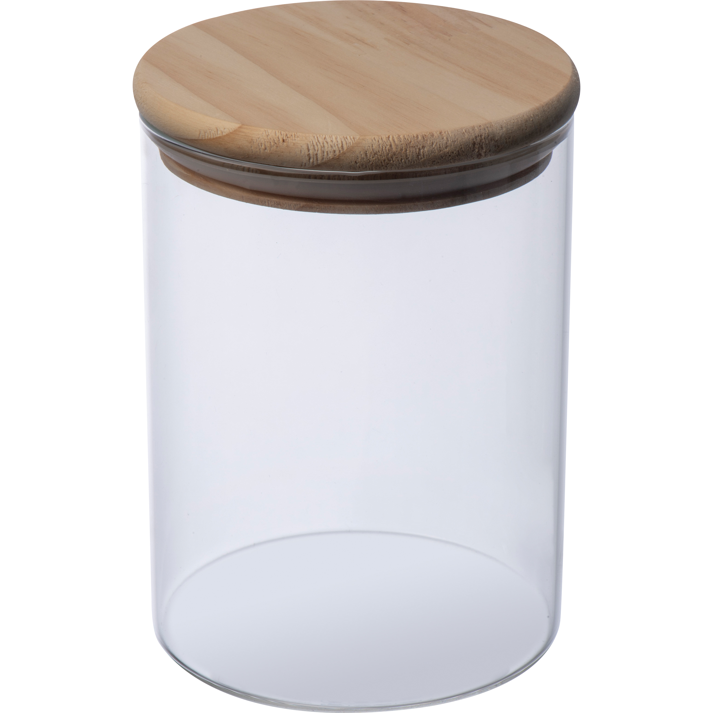 Borosilicaat Glazen Pot met Houten Deksel, 700ml - Zulte