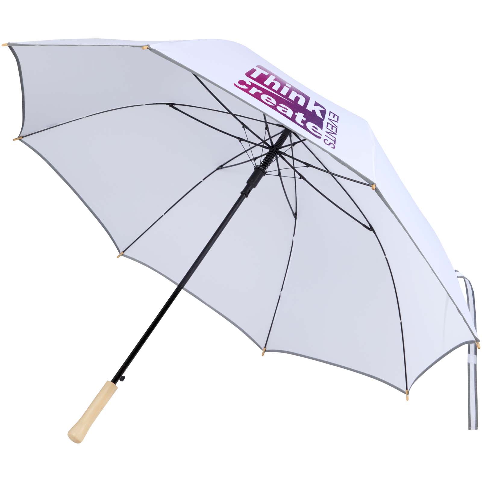 Norman 30" stormparaplu van RPET met automatische opening en logo bedrukken met logo