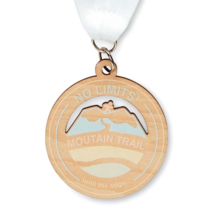 Aangepaste houten medaille - Dilbeek