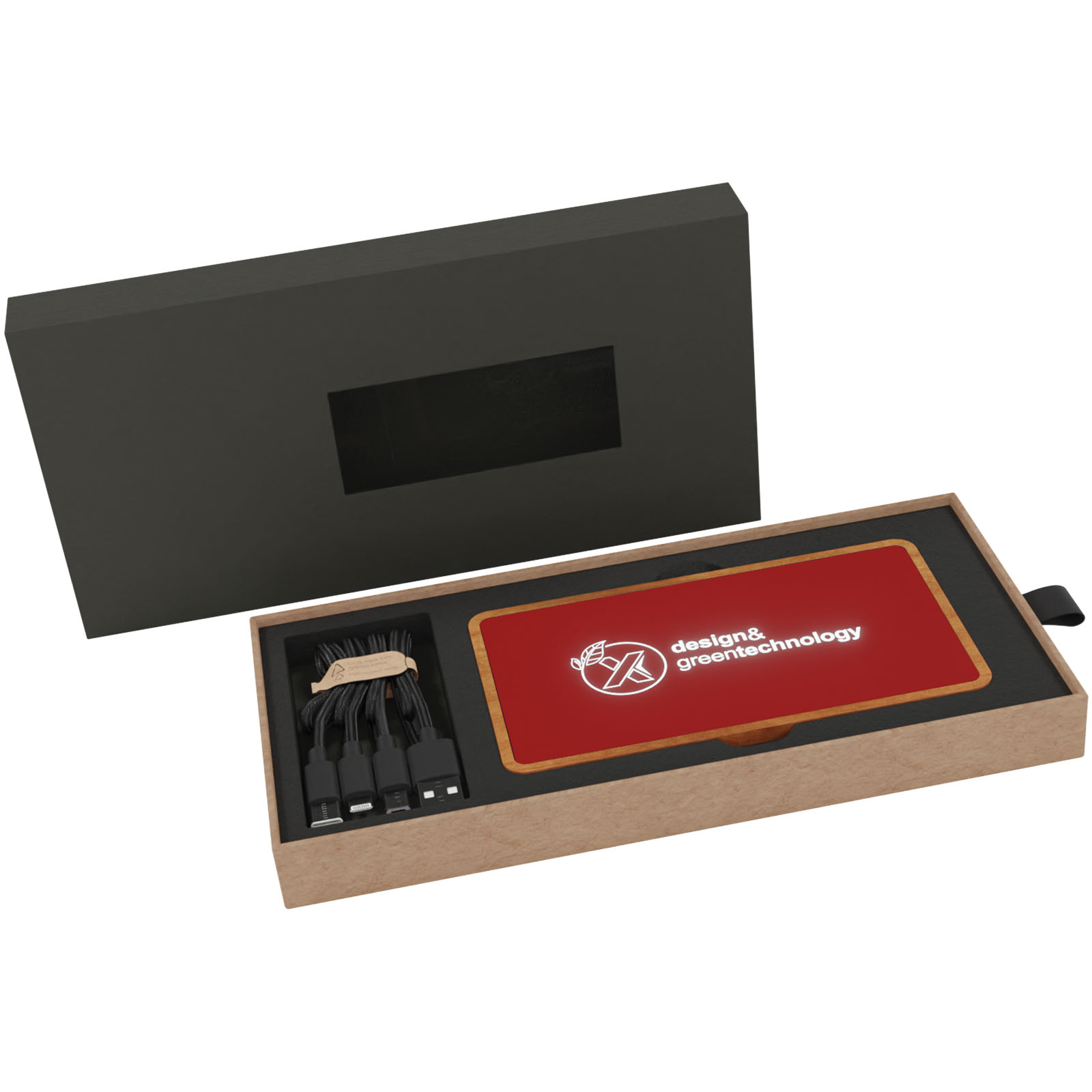 Milieuvriendelijke Draadloze Houten Powerbank 5000 mAh - Beernem