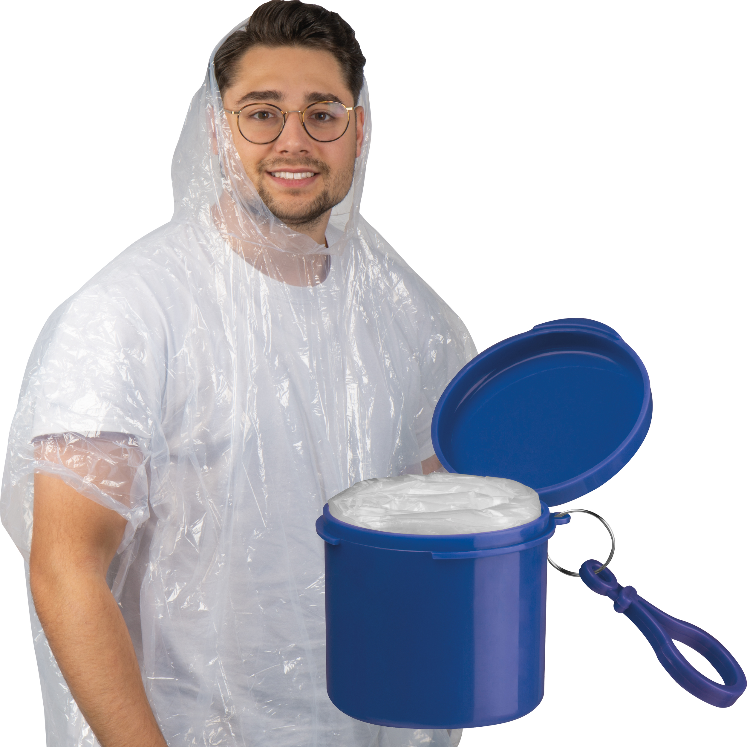 Regenponcho met draagbare blik - Glabbeek