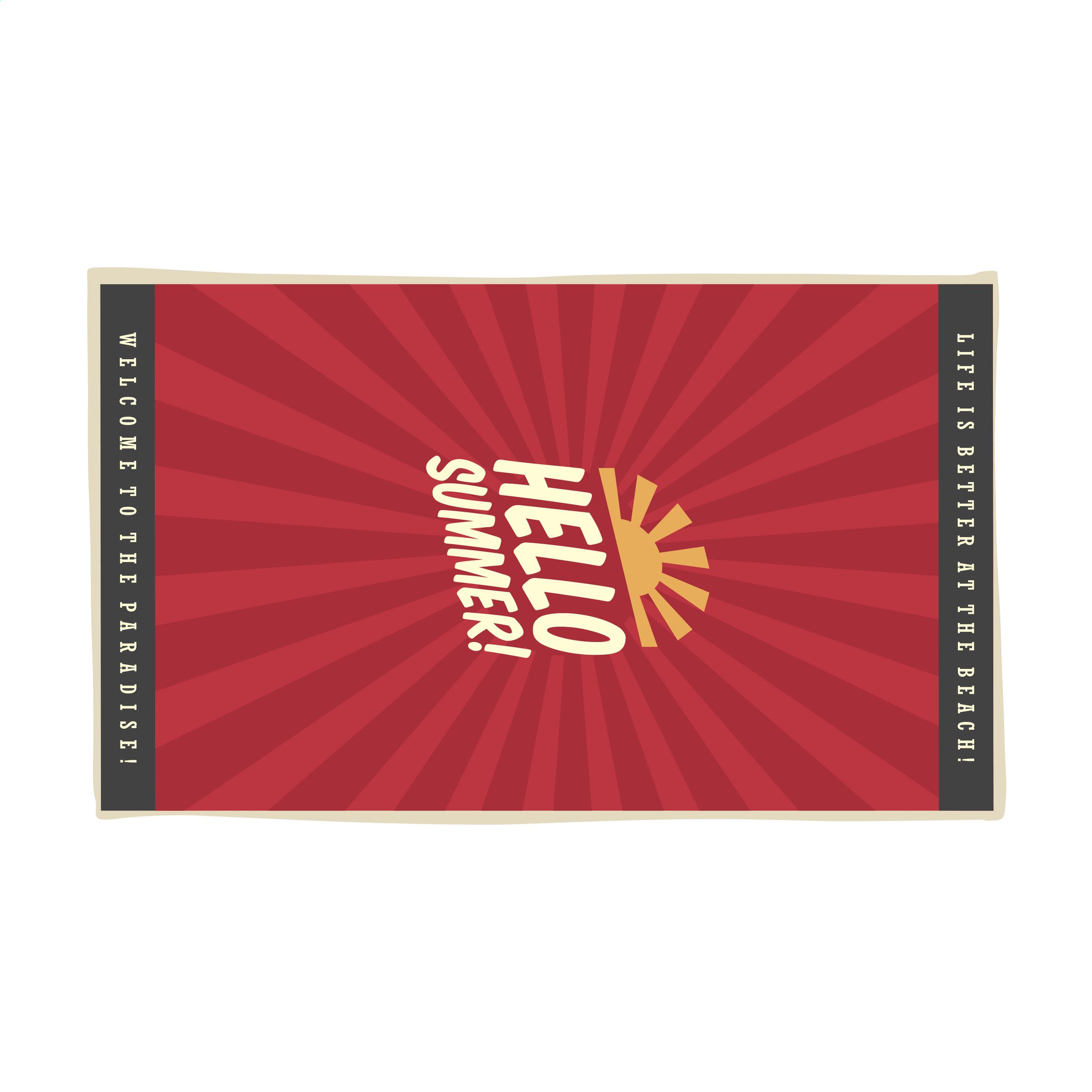 Luxe Strandhanddoek 300 g/m² 100x180 - Brugge