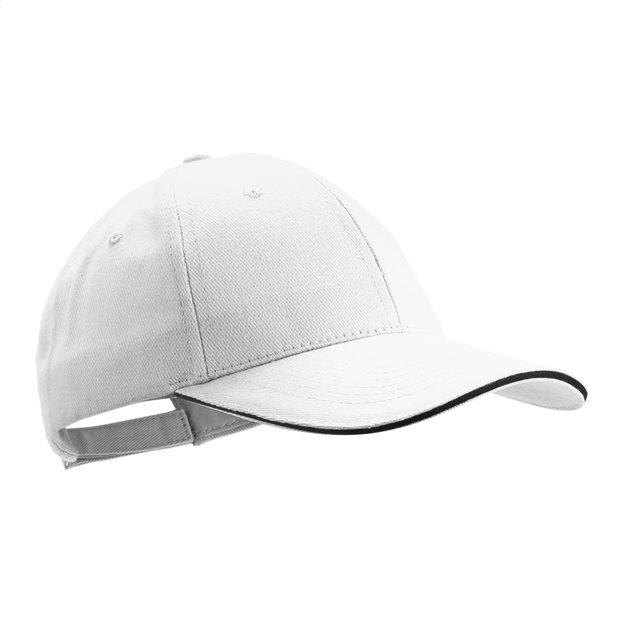 Rivera 6-panel baseballpet van geborsteld katoen met logo