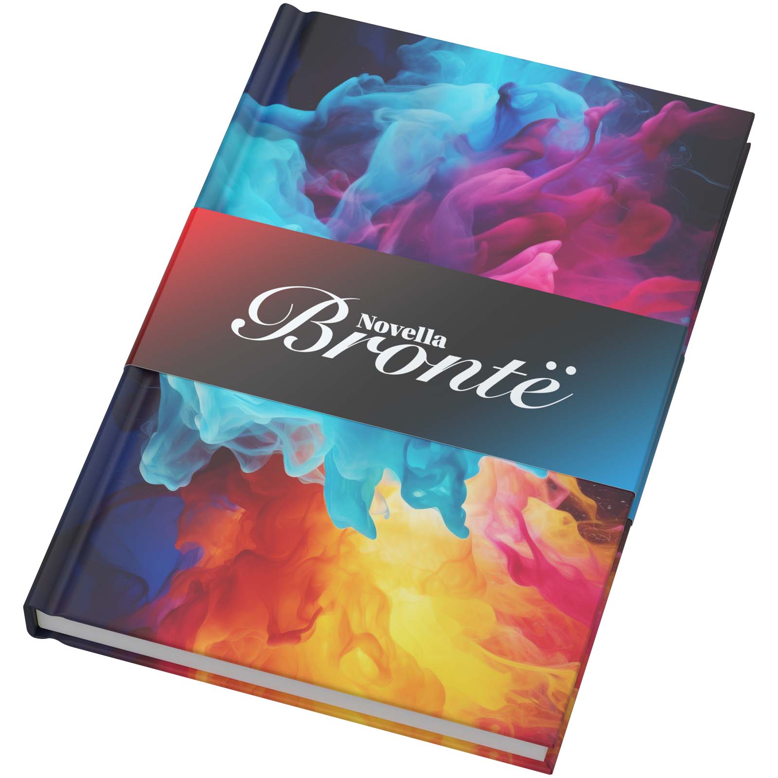 Novella Brontë A5 gerecycled notitieboek met harde kaft en uw logo