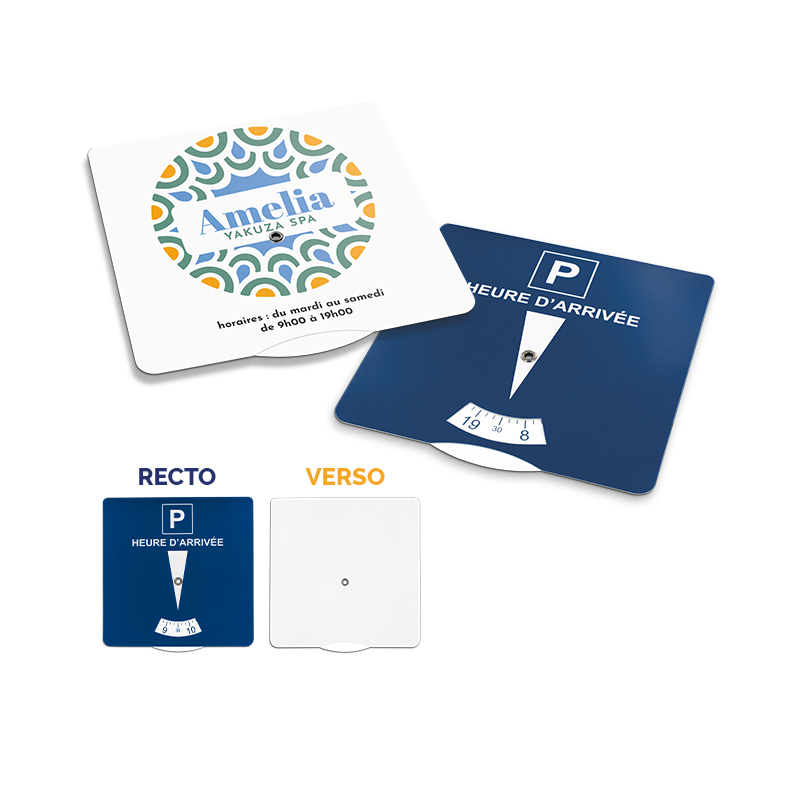 Kartonnen Parkeerdisk - Nieuwerkerken bedrukken met logo