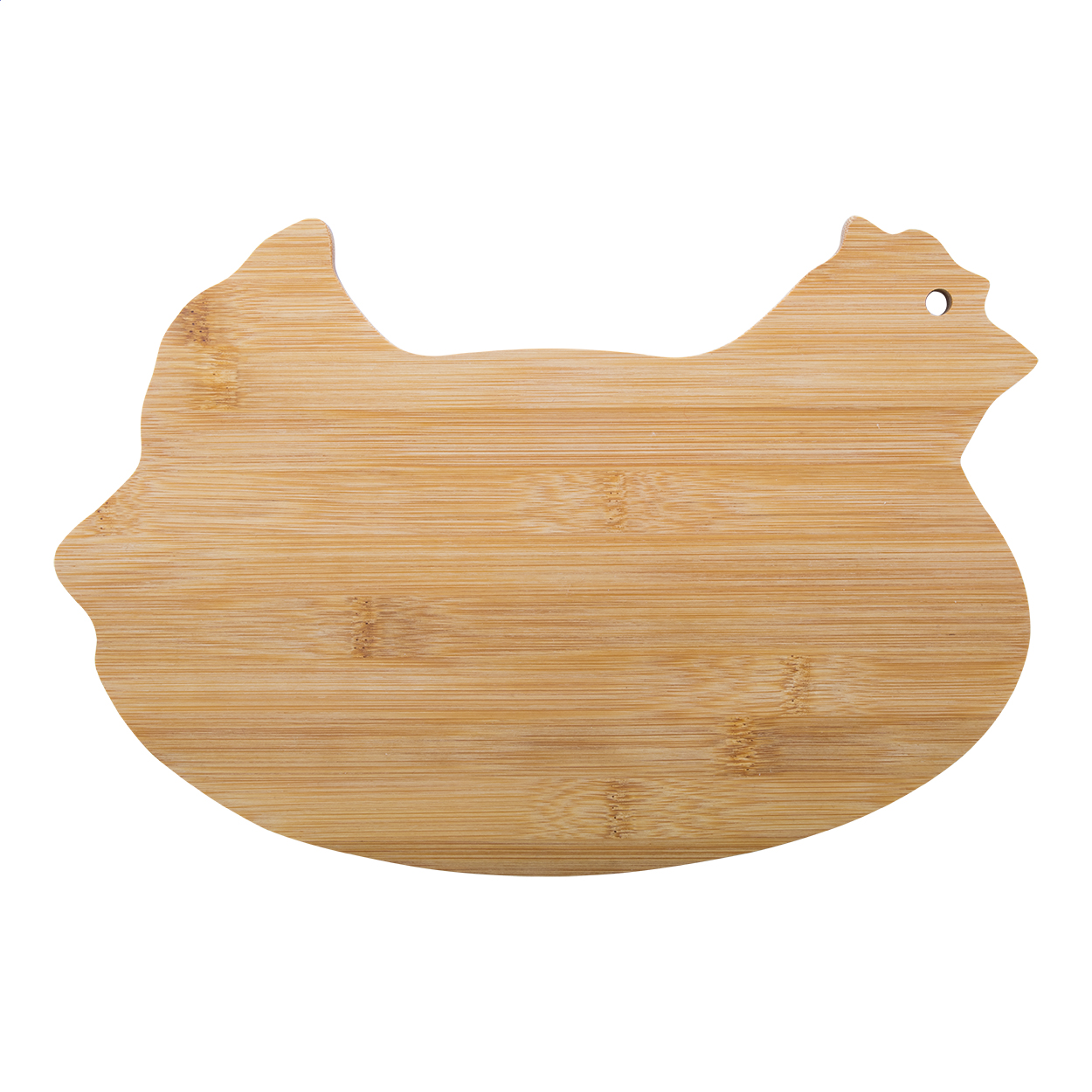 Kipvormige Bamboe Snijplank - Lendelede bedrukken met logo