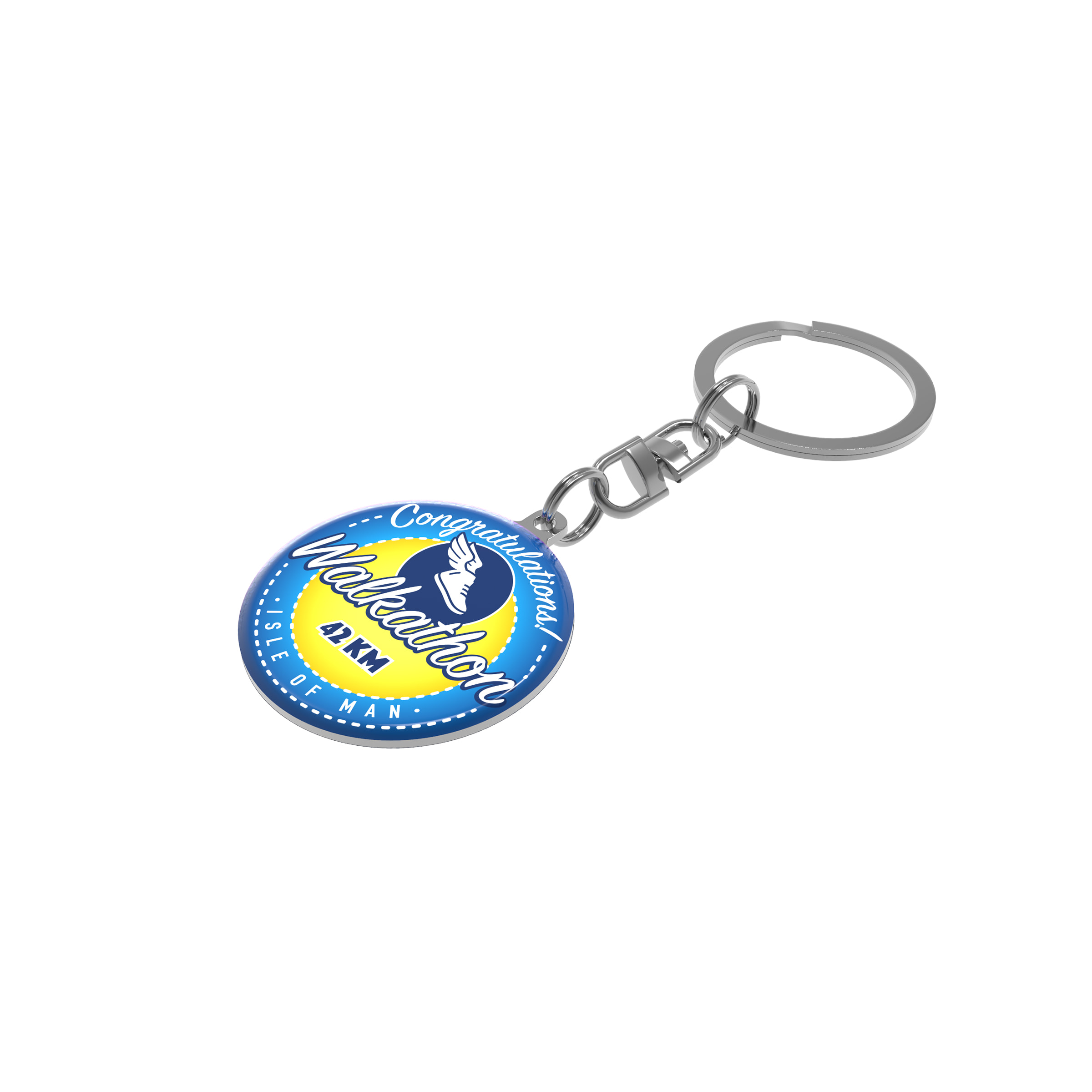 Ronde Pluto Sleutelhanger - Vinkt bedrukken met logo