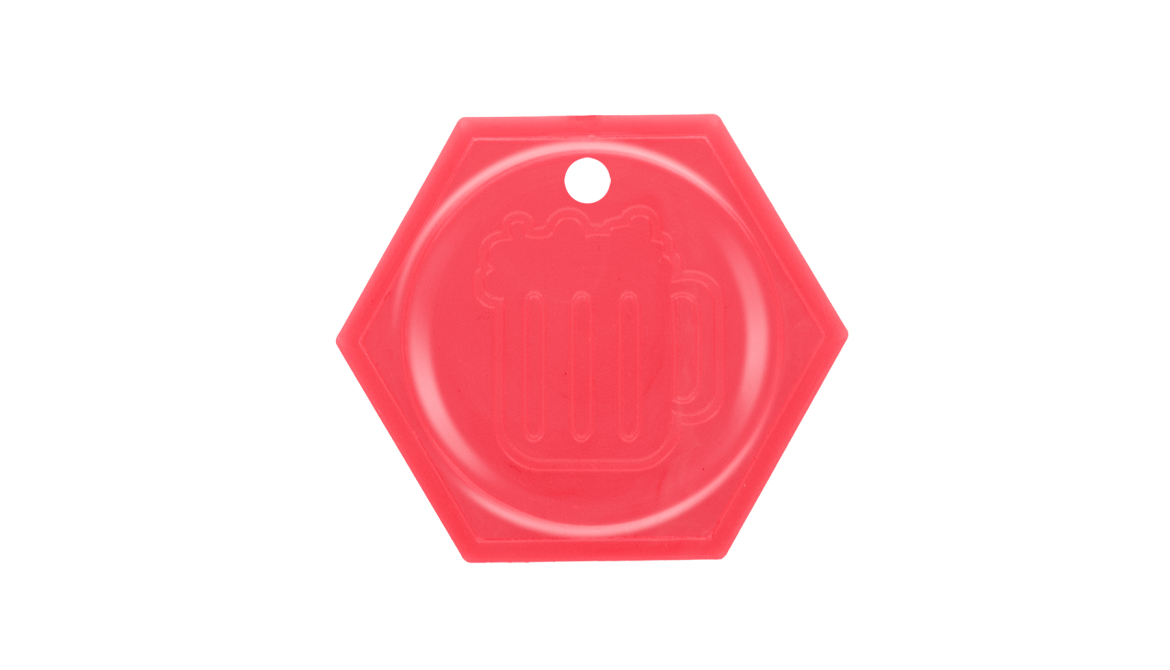 Personalisatie Plastic Munt Hexagon - Sint-Martens-Latem