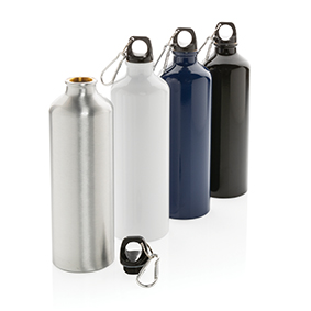 Aluminium XL Waterfles met Karabijnhaak - Izegem