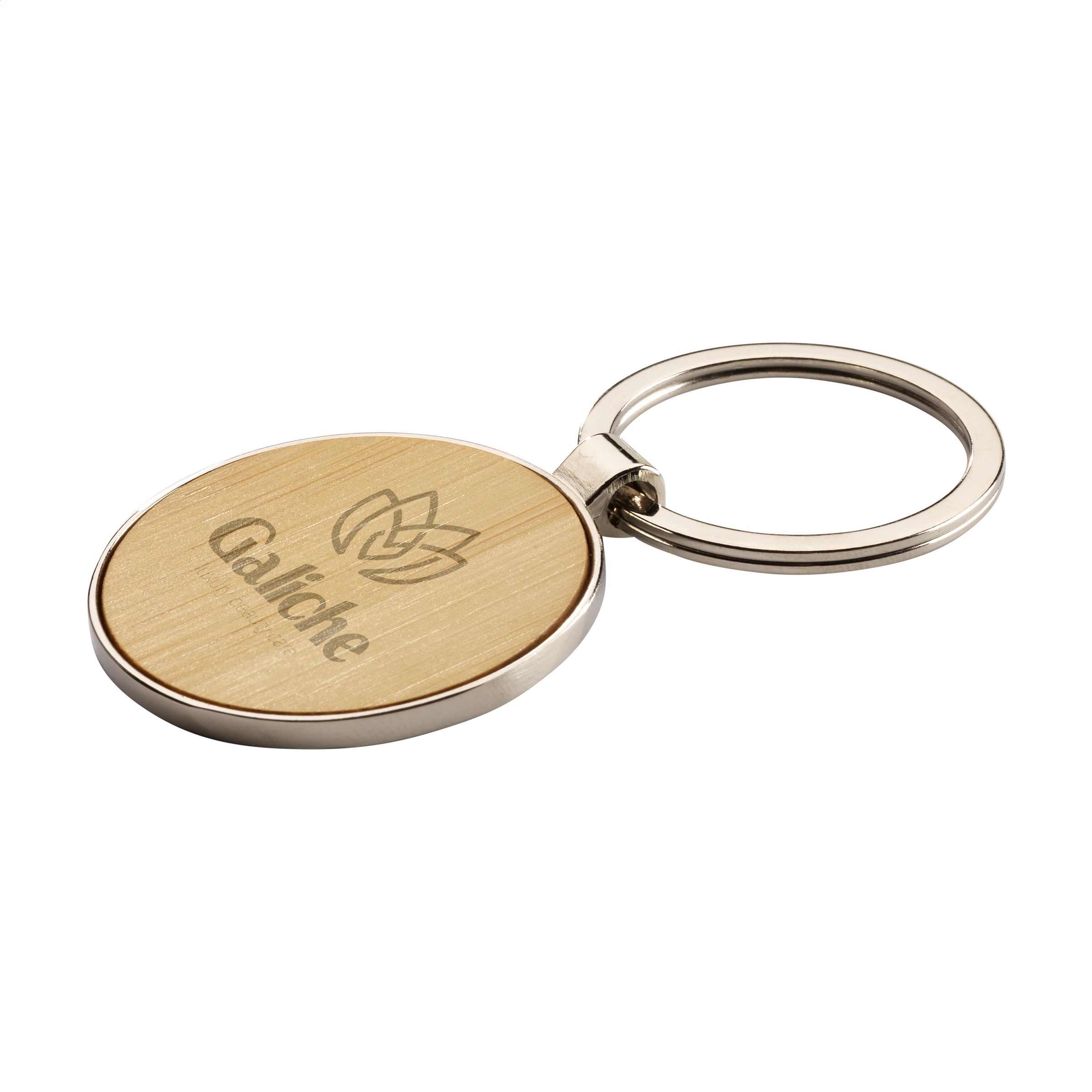 Bamboe Sleutel Cirkel Sleutelhanger - Buggenhout