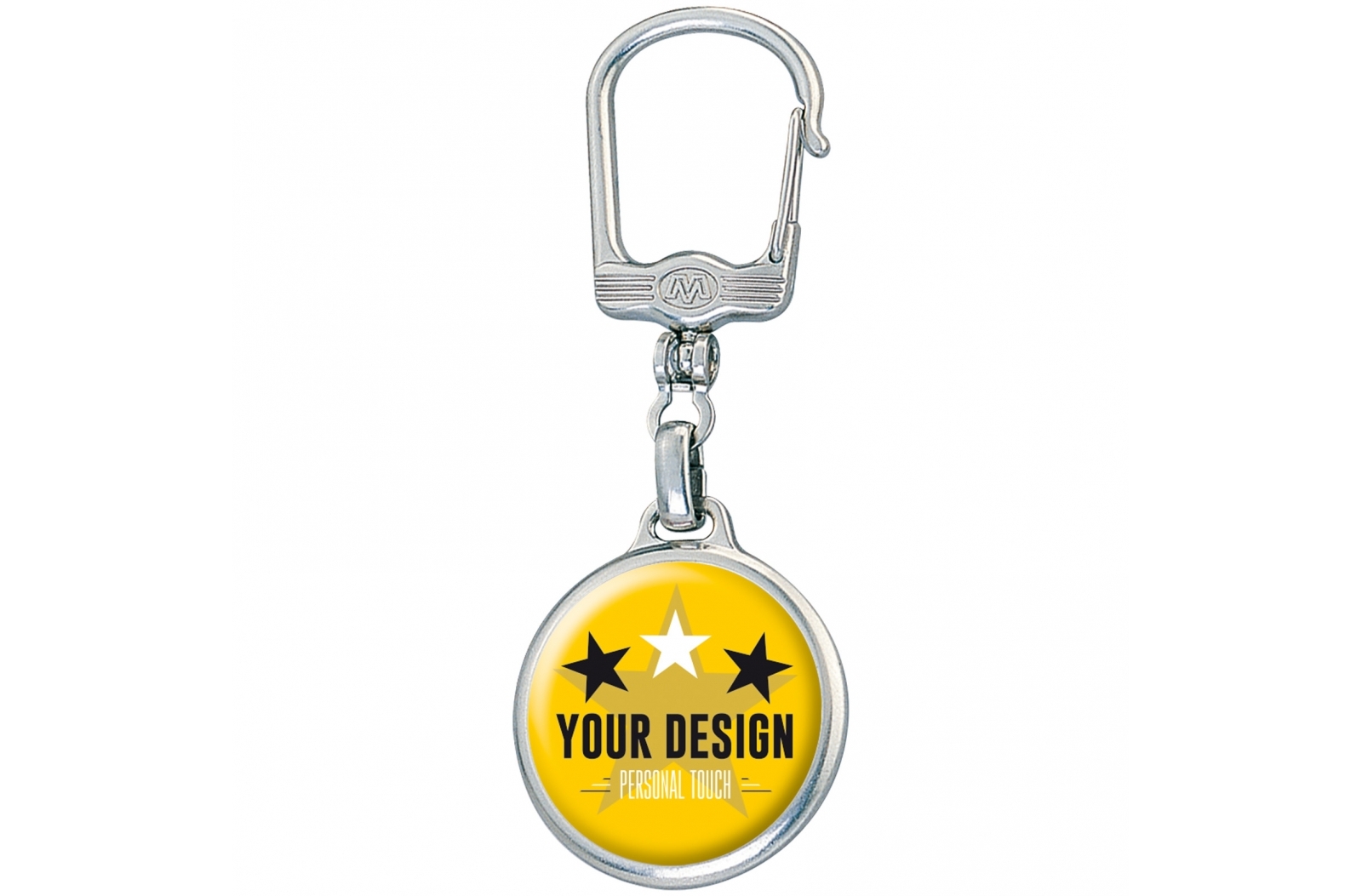 Ronde metalen sleutelhanger - Sint-Martens-Latem