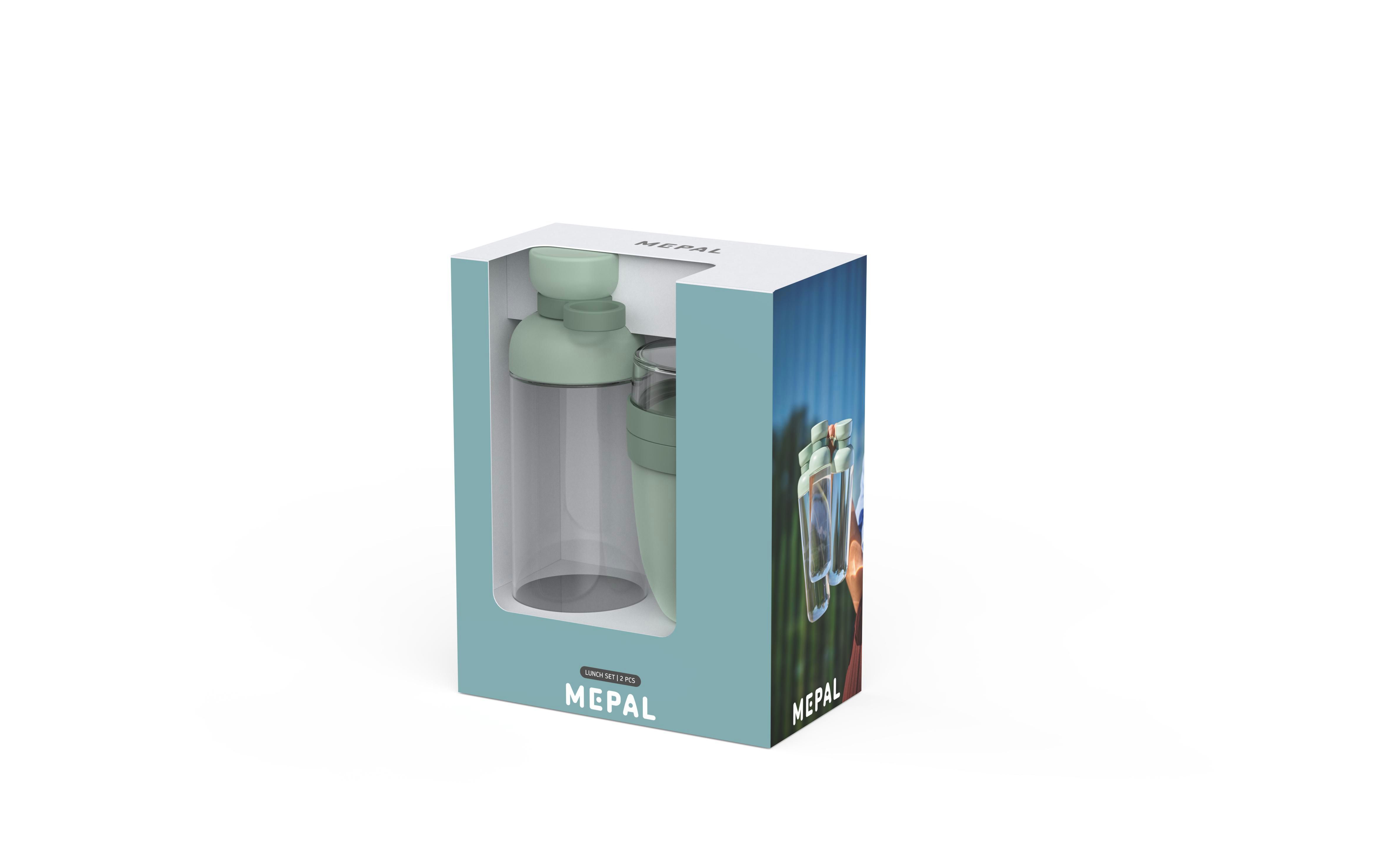 Mepal Lunchset - Lunchpot Vita & Waterfles Vita bedrukken met logo