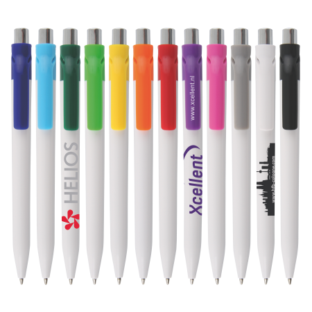 Stevige Kleur Clip Balpen - Zeveren