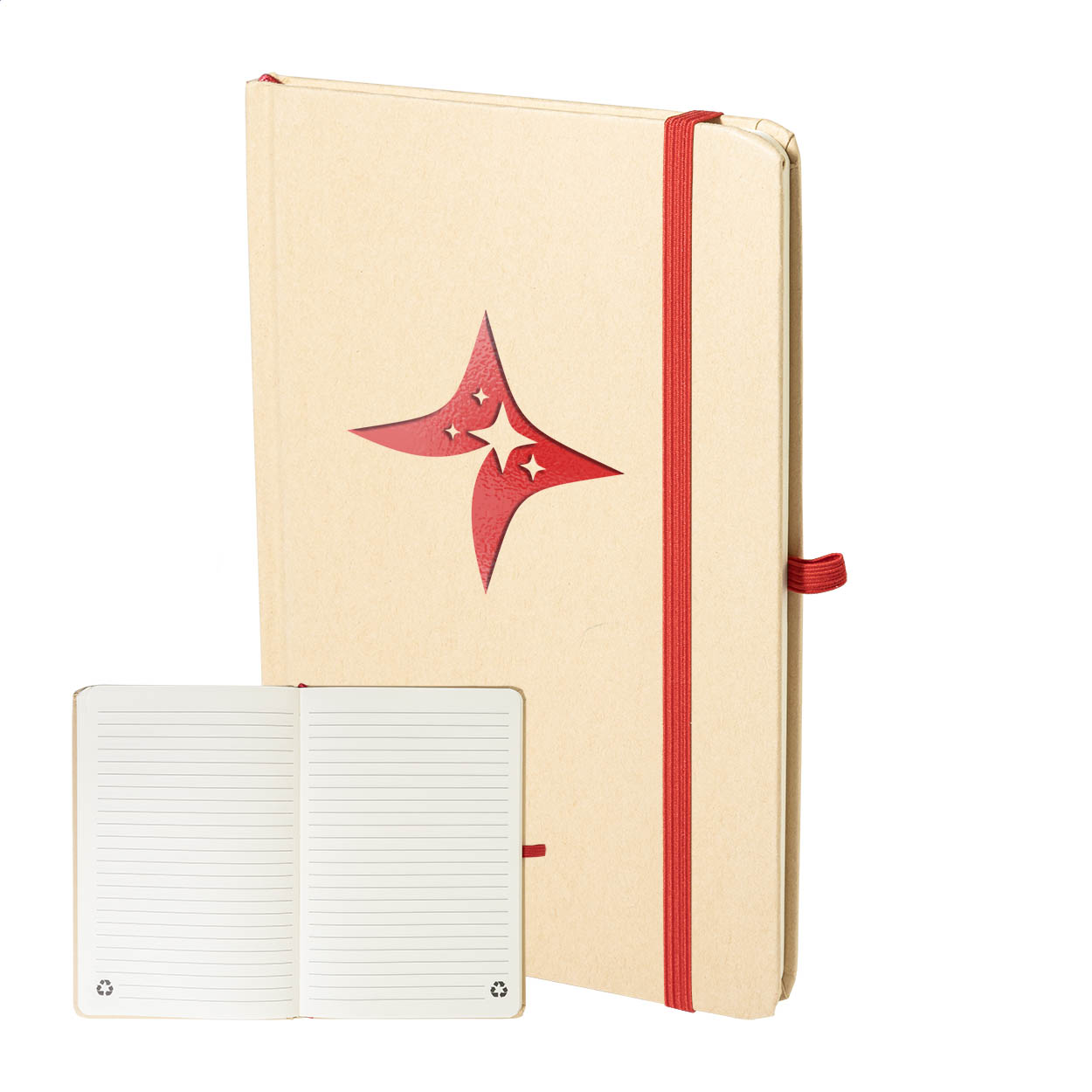 Metallisch Notitieboek - Woumen bedrukken met logo