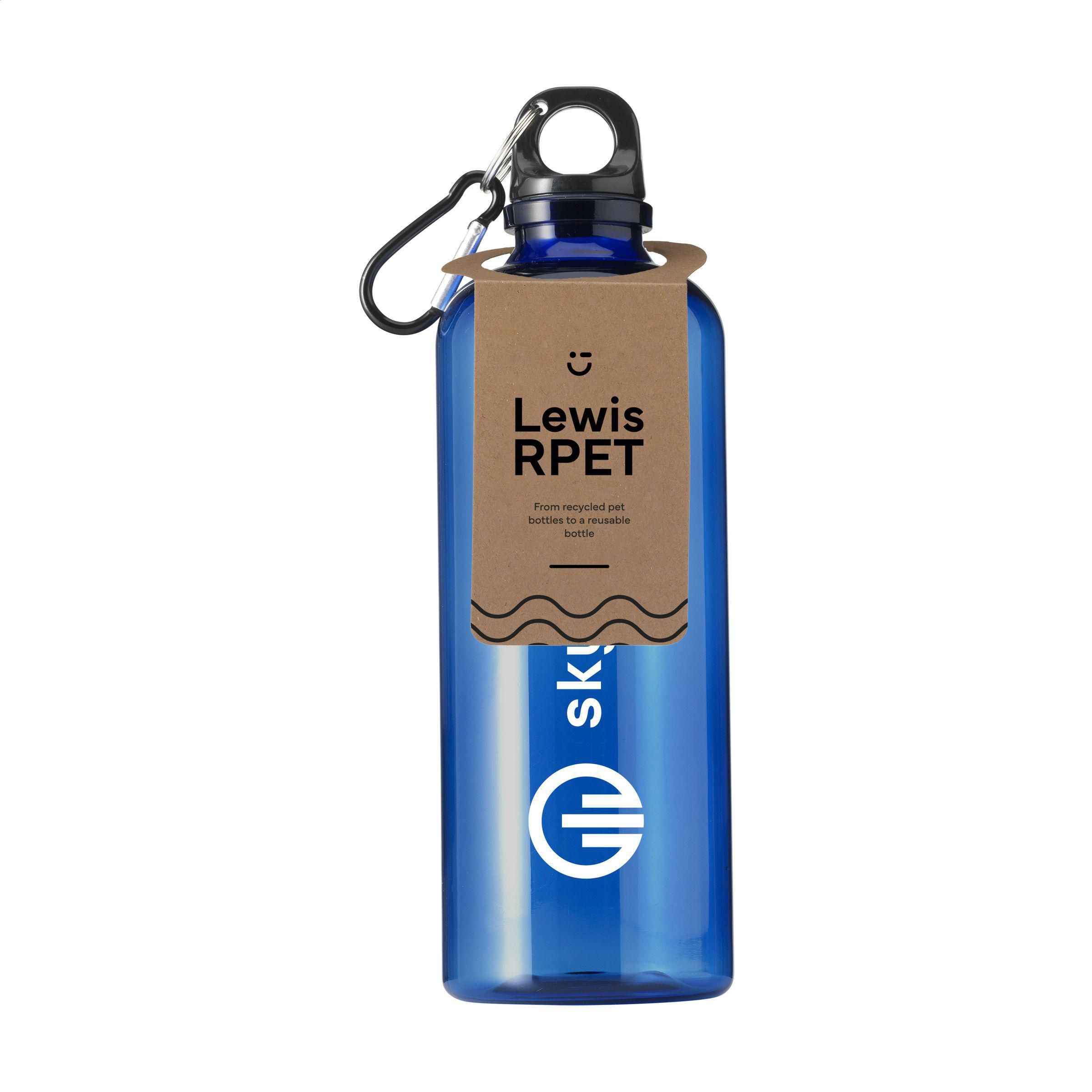 Lewis GRS RPET 630 ml waterfles bedrukken met logo