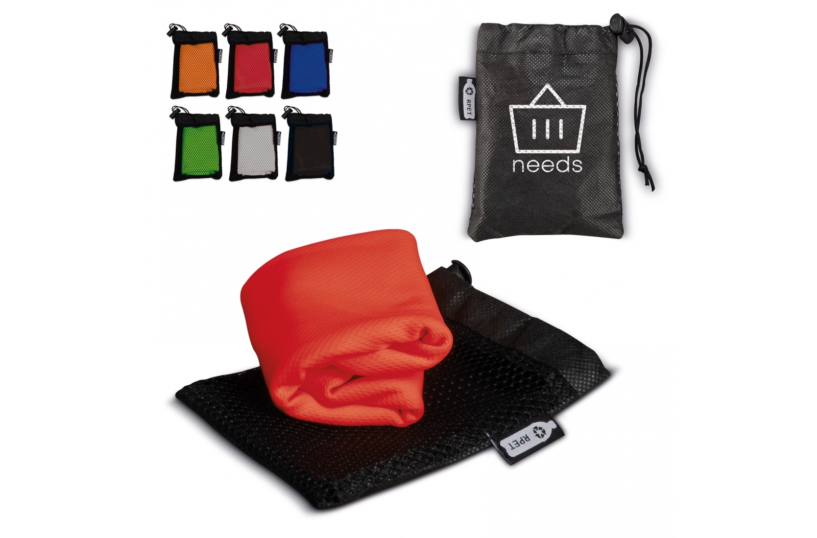 R-PET verkoelende handdoek 30x80cm - Kruisem