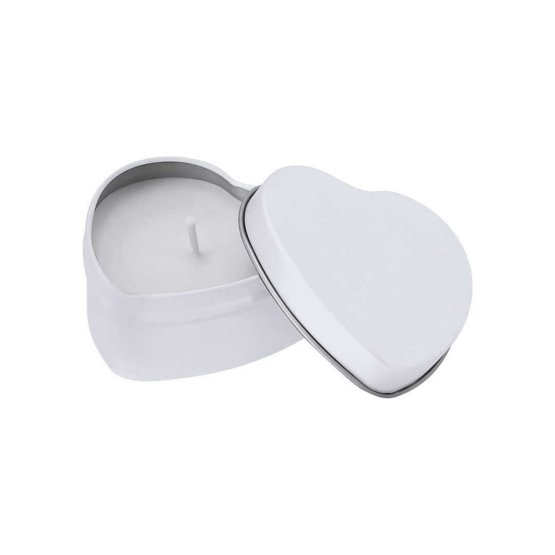 Hartvormige Vanillekaars - Wortegem-Petegem bedrukken met logo