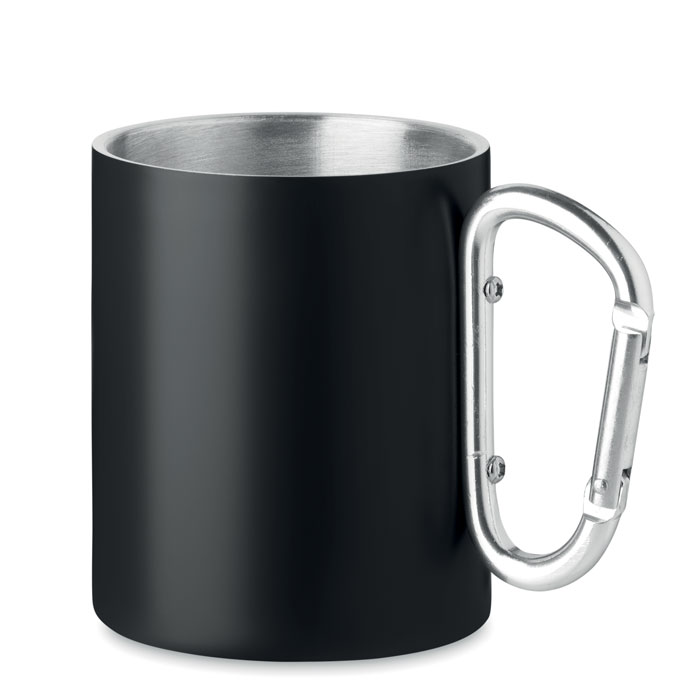 Dubbelwandige metalen mok 300 ml - Hasselt