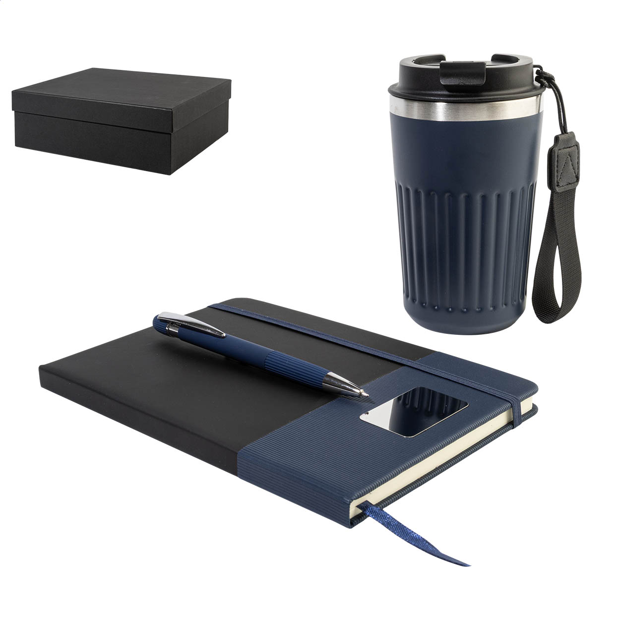 Vittria geschenkset met A5-notitieboek, thermobeker 400 ml en pen