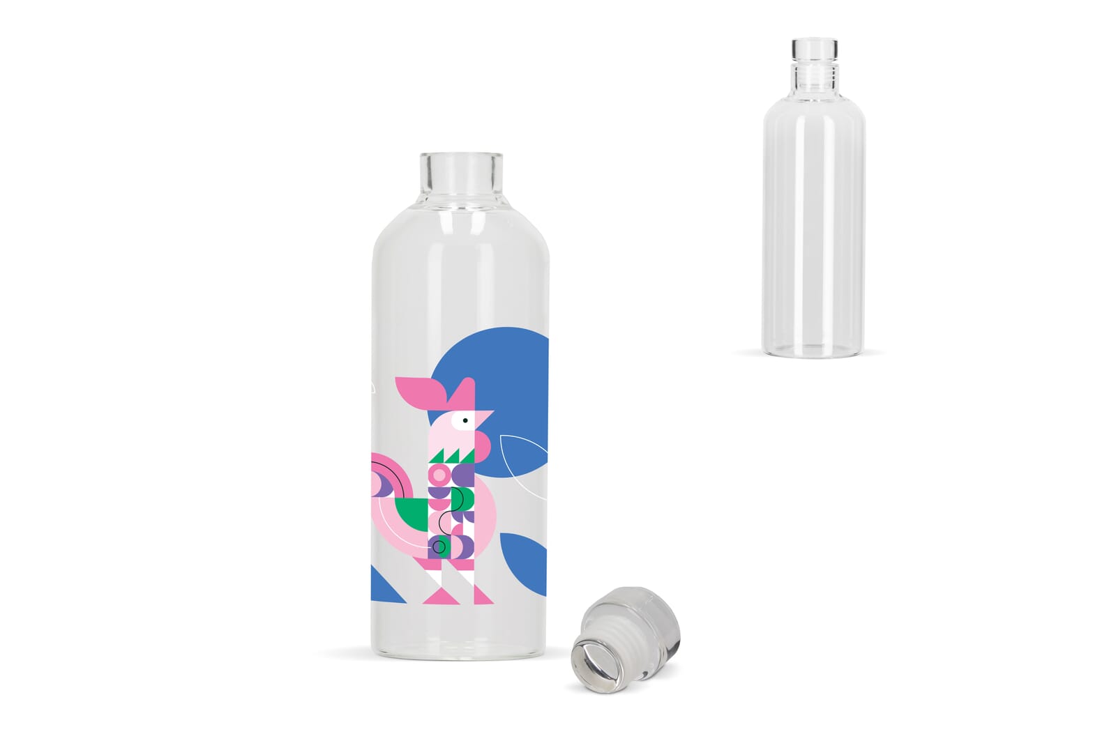 Elegante Glazen Fles 750ml - Meise