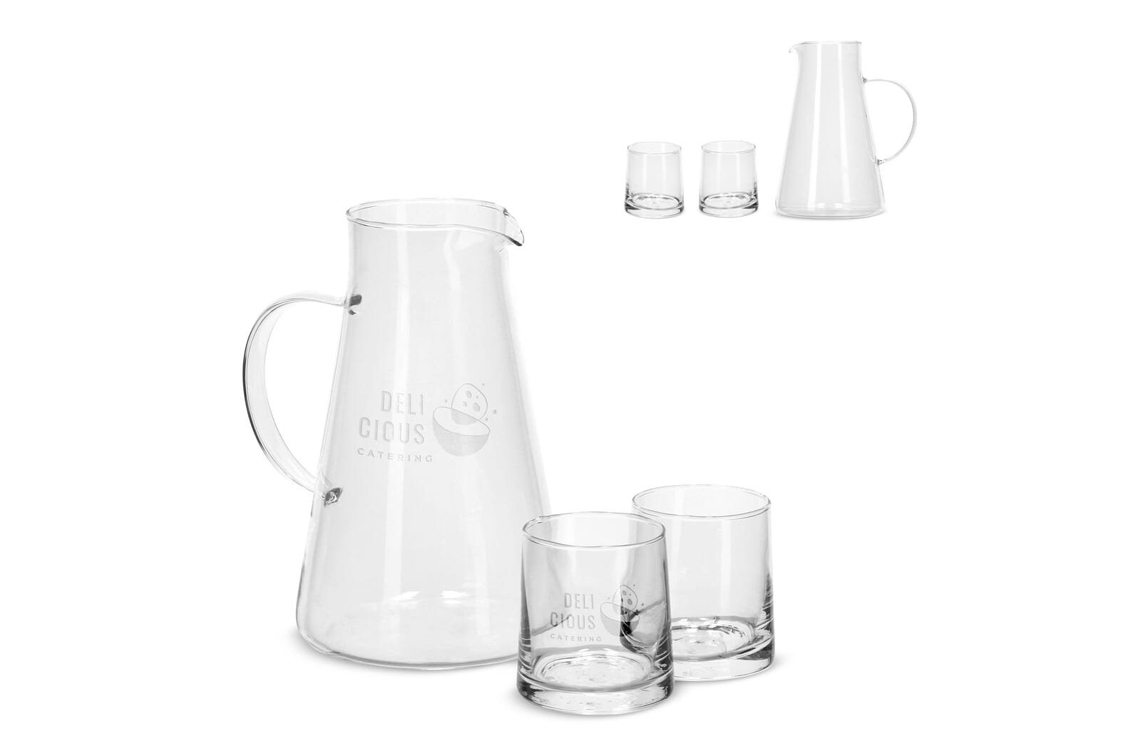 Glazen Elegant Carafe Set - Poesele
