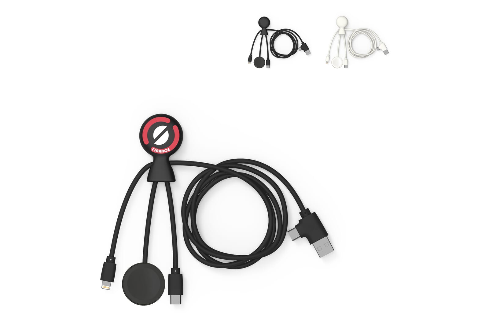 Xoopar Mr. Bio Lange Multi Kabel voor Apple/Samsung Watch 1 Meter