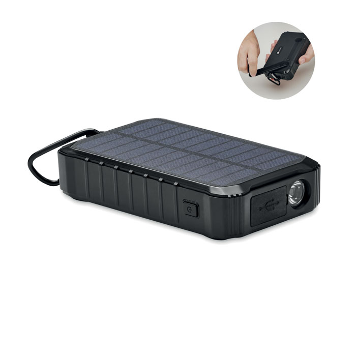 8000 mAh zonne-energie-dynamo-oplader - Duffel