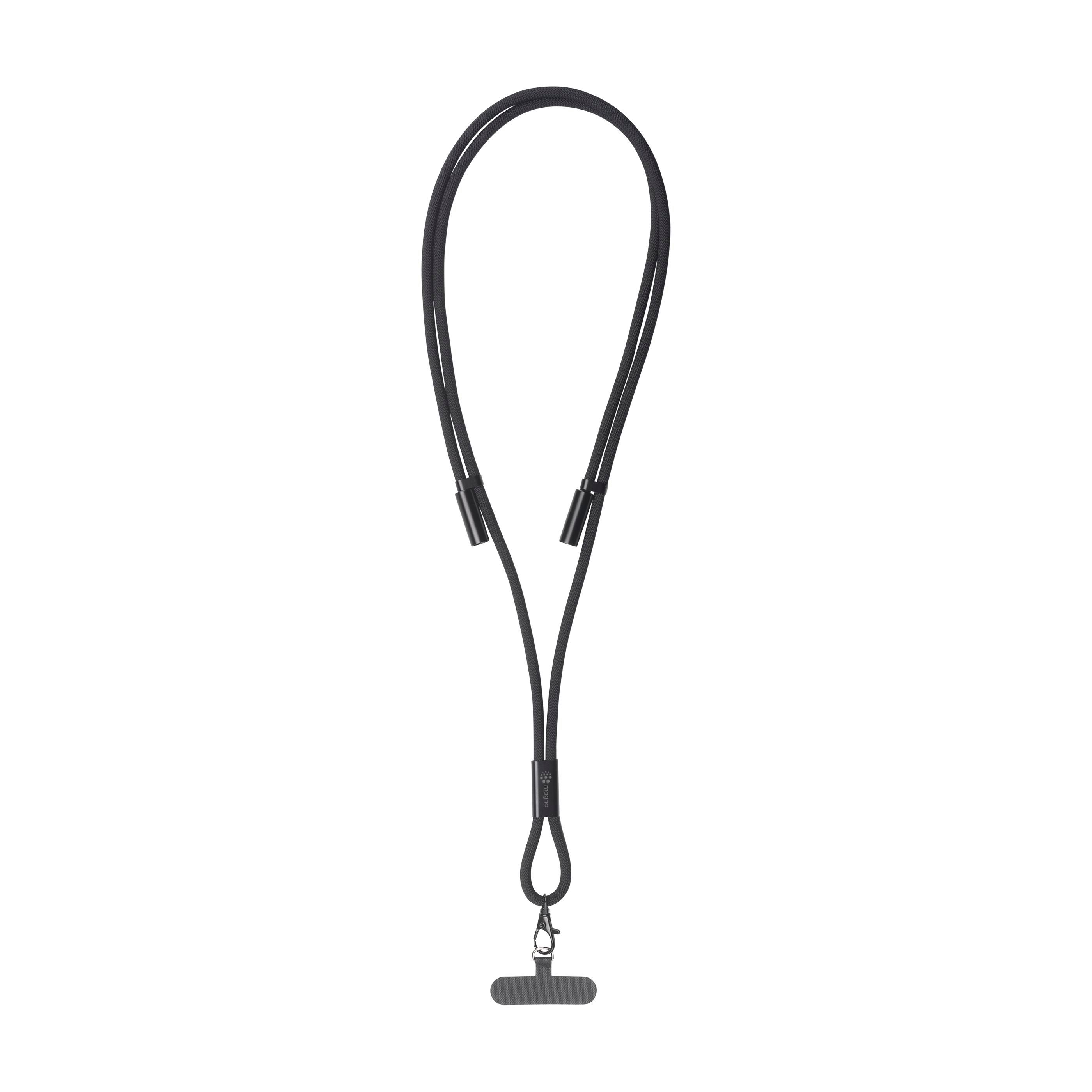 2-in-1 GRS RPET Laad & Synchronisatie USB-kabel met lanyard