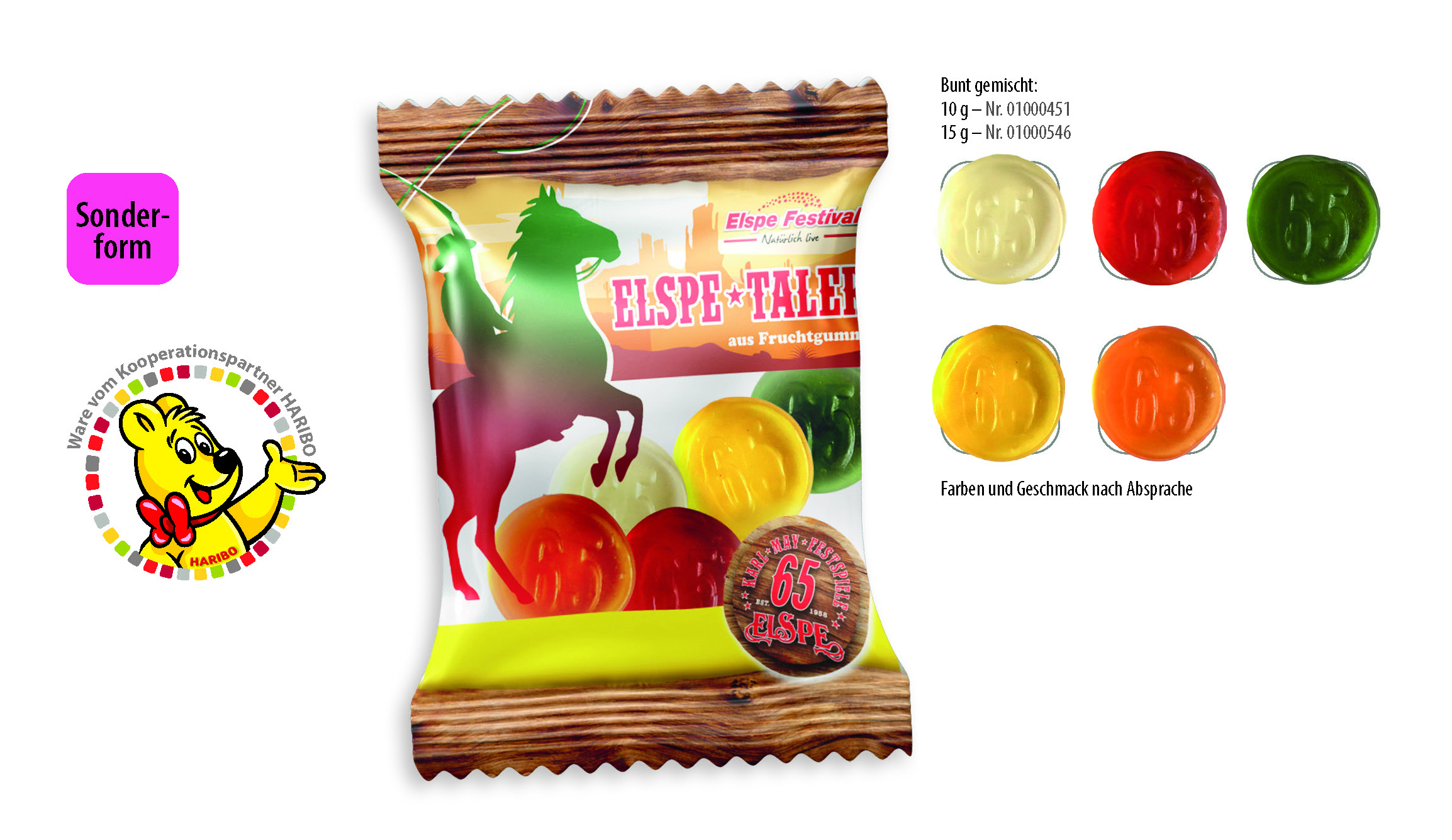 Gepersonaliseerde HARIBO Fruitgom Zakjes - Arendonk
