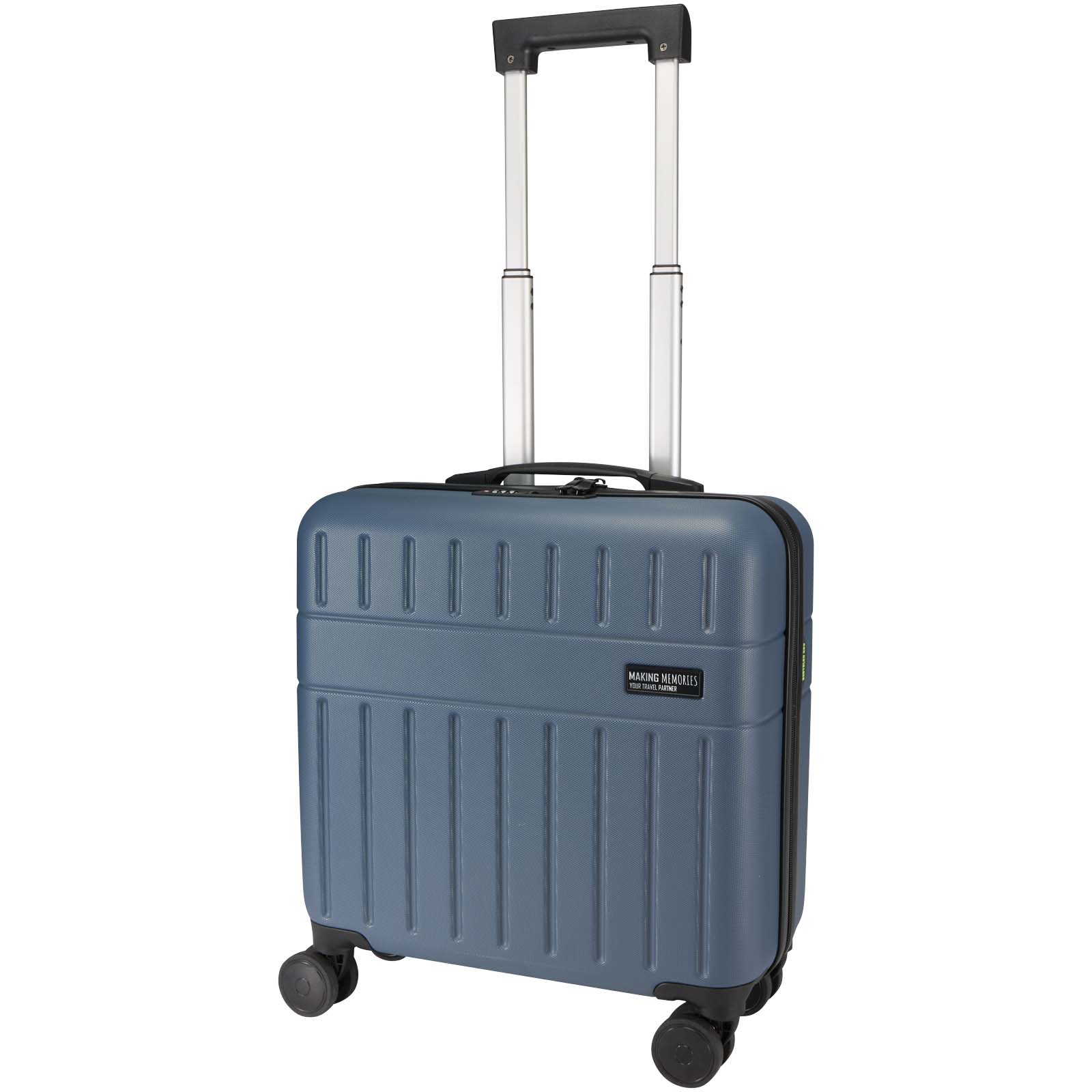 Rover 16" laptoptrolley van GRS gerecycled kunststof, 30 L, met logo bedrukken met logo
