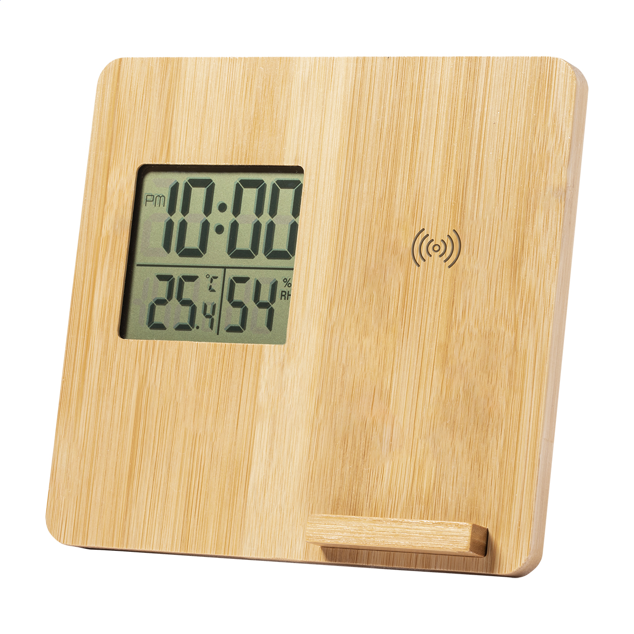 Bamboo Weerstation en Draadloze Oplader - Ravels